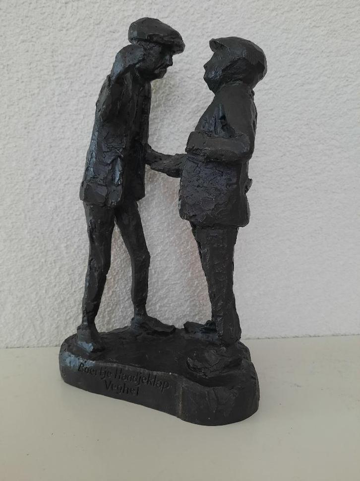 Bronzen beeldje veehandelaren, Verzamelen, Beelden en Beeldjes, Zo goed als nieuw, Mens, Ophalen of Verzenden