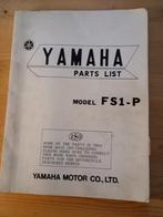Yamaha FS1-P Onderdelenlijst, Ophalen, Gebruikt