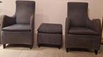 2 Originele Wittmann Fauteuils met Hocker, Huis en Inrichting, Fauteuils, Gebruikt, 75 tot 100 cm, Senta, 50 tot 75 cm