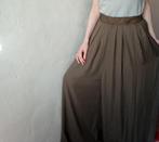 Wijde luchtige broekrok Khaki (S/M), Verzenden, Zo goed als nieuw, Ummsarahwear, Maat 36 (S)