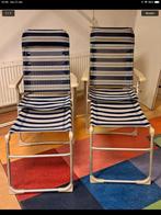 4 Crespo stoelen en 2 voetenbankjes, Caravans en Kamperen, Kampeermeubelen, Ophalen, Gebruikt, Campingstoel