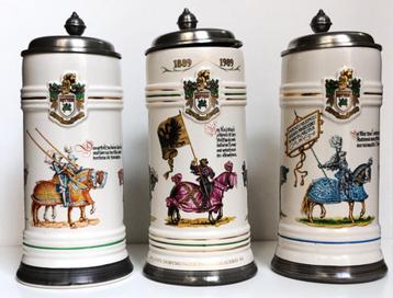 3 deelige Duitse BierPullen setje Dortmunder Ritterbrauerei beschikbaar voor biedingen