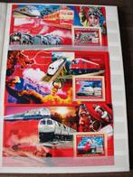 Treinen 3 blokken Guinee (3337), Verzenden, Postfris, Treinen