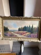 Schilderij Heidelandschap met Gouden Lijst, Antiek en Kunst, Ophalen of Verzenden