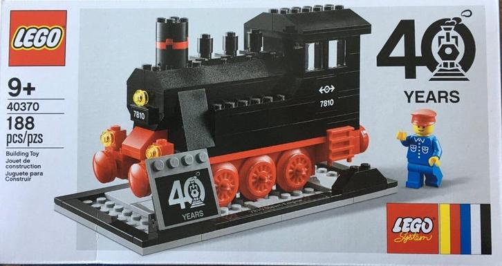 LEGO 40370 stoomlocomotief, 40 Years of LEGO Trains., Kinderen en Baby's, Speelgoed | Duplo en Lego, Nieuw, Lego, Complete set