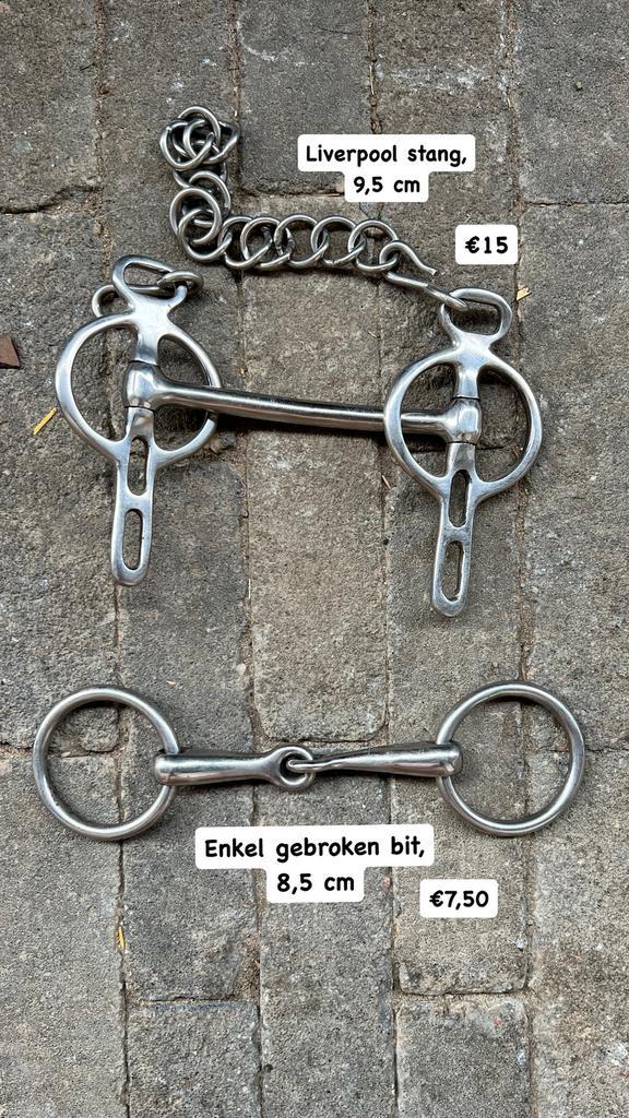 Shetlander bit enkel gebroken, liverpool, Dieren en Toebehoren, Paarden en Pony's | Hoofdstellen en Tuigage, Zo goed als nieuw