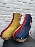 Vintage Hout/Lederen Klompen, Maat 37, Ophalen of Verzenden, Zo goed als nieuw, Overige kleuren, Overige typen
