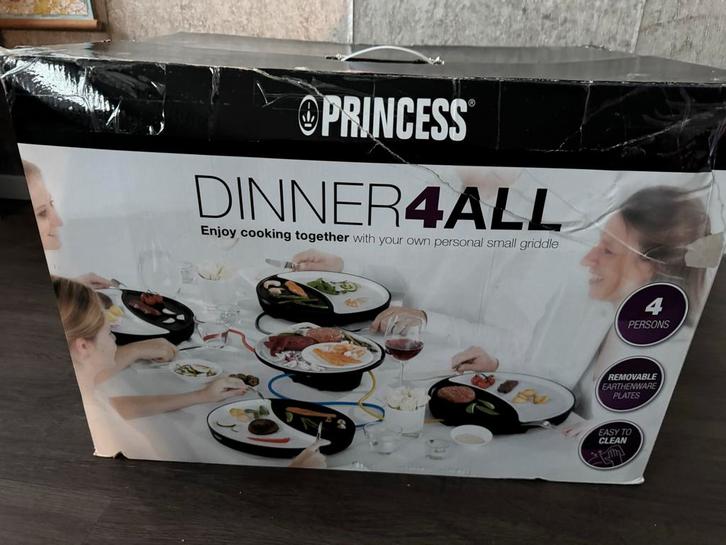 Princess Dinner4All Set - 4 Personen, Witgoed en Apparatuur, Gourmetstellen, Zo goed als nieuw, 4 t/m 7 personen, Ophalen