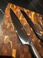 Set van 4 stuks Zwilling messen duits kwaliteit!, Ophalen of Verzenden, Zo goed als nieuw, Rvs of Chroom