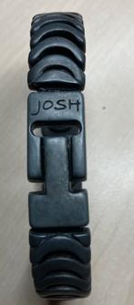Josh metalen herenarmband, 21 cm, nikkelvrij, gunmetal black, Sieraden, Tassen en Uiterlijk, Armbanden, Ophalen of Verzenden, Zo goed als nieuw