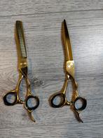 Barber en kapper scharen 6 inch goud VG10, Ophalen, Zo goed als nieuw, Tondeuse