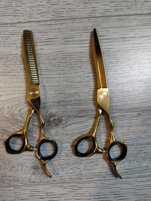 Barber en kapper scharen 6 inch goud VG10, Sieraden, Tassen en Uiterlijk, Uiterlijk | Haarverzorging, Zo goed als nieuw, Tondeuse