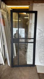 Opdek steellook deur 93x208 cm rechtshang blank glas nr 732