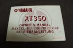 Yamaha XT350 1987 motorcycle owner's manual XT 350, Motoren, Handleidingen en Instructieboekjes, Ophalen of Verzenden, Yamaha