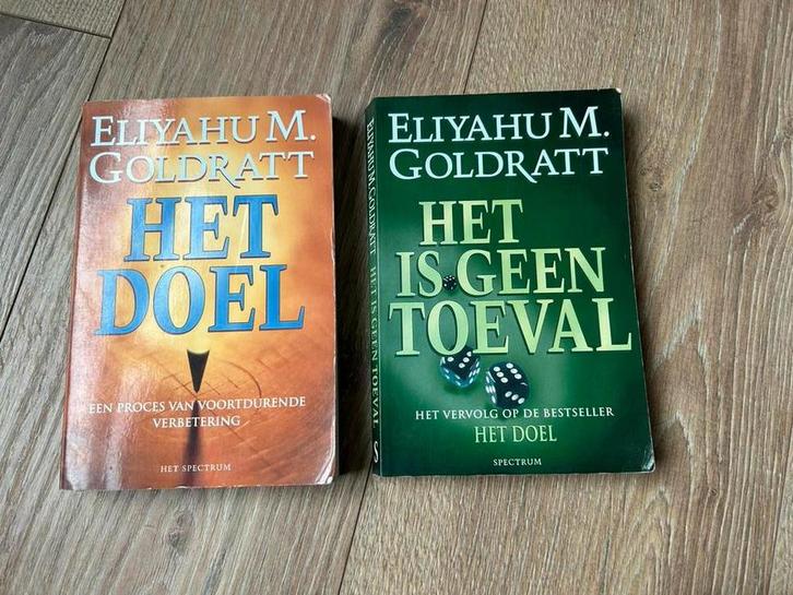 2 boeken E.M. Goldratt - Het is geen toeval en Het doel, Boeken, Wetenschap, Zo goed als nieuw, Sociale wetenschap, Ophalen of Verzenden