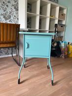 Vittre turquoise groen blauw nachtkastje IKEA, Ophalen, Zo goed als nieuw, Hout