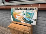 DELUXOL olie oud reclamebord, Verzamelen, Merken en Reclamevoorwerpen, Reclamebord, Gebruikt, ., Ophalen of Verzenden