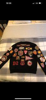 NIEUWE heren zwarte trui, Ophalen, Dsquared2, Maat 48/50 (M), Zwart