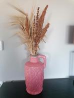 Oa. Een oud roze vaas met droogtakken., Huis en Inrichting, Woonaccessoires | Vazen, Zo goed als nieuw, Ophalen