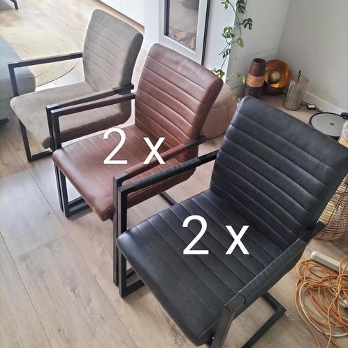 5 x WOOOD BAS Eetkamer stoelen, Huis en Inrichting, Stoelen, Zo goed als nieuw, Stof, Overige kleuren, Ophalen