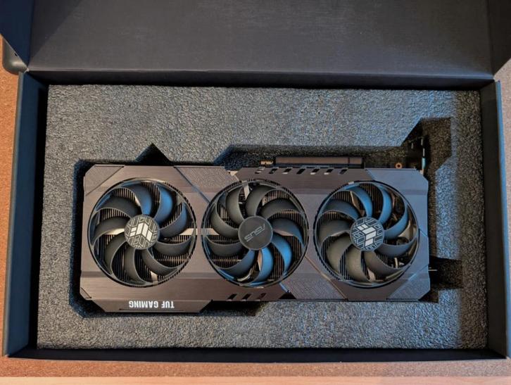 ASUS TUF Gaming GeForce RTX 3070 Ti OC 8 GB GDDR6X, Computers en Software, Videokaarten, Zo goed als nieuw, PCI-Express 4.0, GDDR6