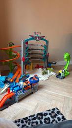 Hot Wheels Parkeergarage met Haai, Carwash & Slang, Ophalen of Verzenden, Gebruikt