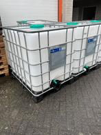 Z.g.a.n. schone IBC 1000L Schoon Kunststof uit voeding, Ophalen, Kunststof, Gebruikt, Met kraantje