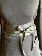 Wikkelriem zwart leer 2.40 m., Kleding | Dames, Riemen en Ceinturen, Verzenden, Tailleriem, Zo goed als nieuw, 5 cm of meer