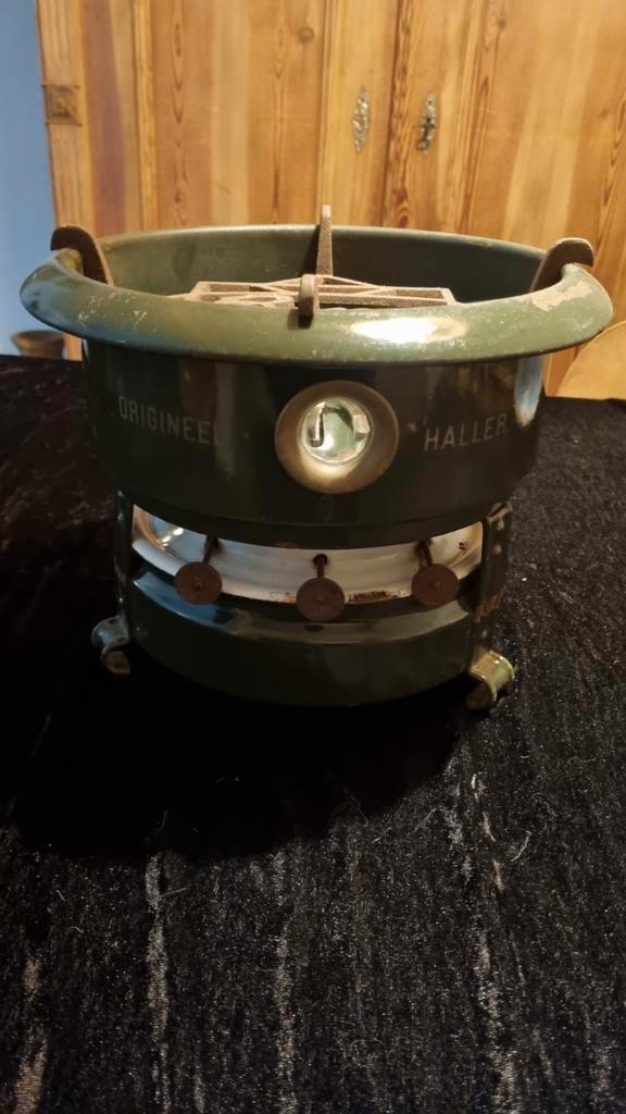 Petroleumstel Haller - 3 pits - Goede Staat, Antiek en Kunst, Antiek | Keukenbenodigdheden, Ophalen of Verzenden