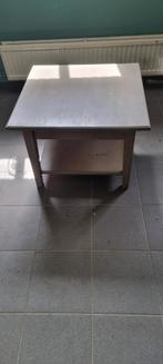 Opknappertje!! Massief eiken bijzettafeltje., Ophalen, Gebruikt, Minder dan 50 cm