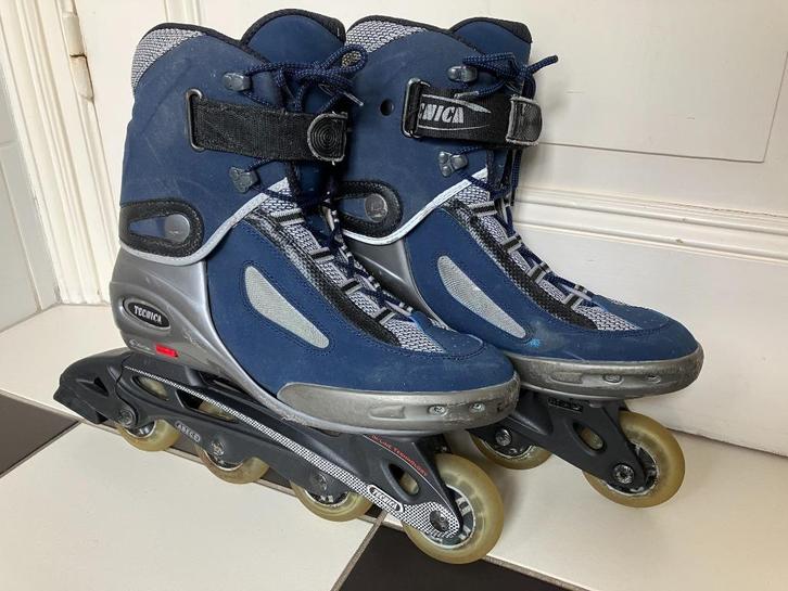 Skates skeelers Tecnica maat 46,5 + 8 reservewielen, Sport en Fitness, Skeelers, Zo goed als nieuw, Inline skates 4 wielen, Overige merken