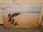 Canvas doek strand 70x100 cm, Schilderij, Zo goed als nieuw, Ophalen