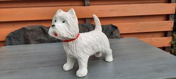 Beeld westy west highland white terrier  rasin kunststof beschikbaar voor biedingen