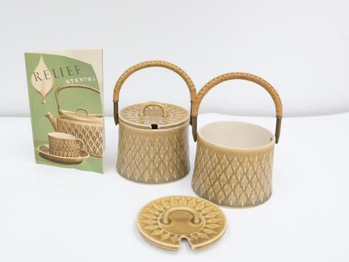 Vintage marmeladepot Jens Quistgaard Nissen Kronjyden servie, Huis en Inrichting, Keuken | Servies, Gebruikt, Kom(men), Overige stijlen