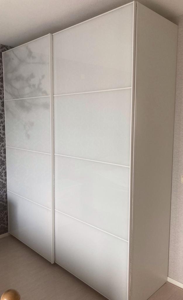 2 glazen ikea pax tonnes schuifdeuren, zonder kast!, Huis en Inrichting, Kasten | Kledingkasten, Zo goed als nieuw, 200 cm of meer