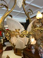 Grote bronzen luster hanglamp 19e eeuw, Antiek en Kunst, Ophalen of Verzenden