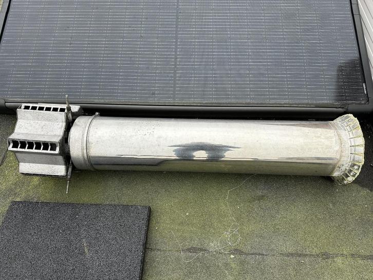 Rookkanaal dubbelwandig met firemaster deluxe RVS, Huis en Inrichting, Haarden, Zo goed als nieuw, Houthaard, Ophalen of Verzenden