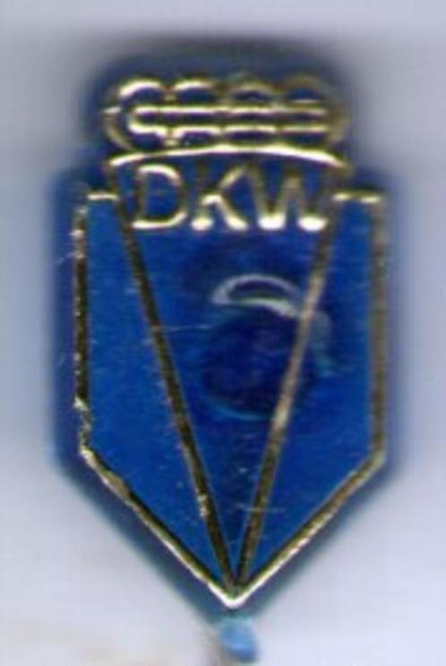 DKW goud op blauw plastic auto speldje ( A_230 ), Verzamelen, Speldjes, Pins en Buttons, Nieuw, Speldje of Pin, Transport, Verzenden
