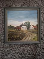 Schilderij  boerderij, Antiek en Kunst, Ophalen of Verzenden