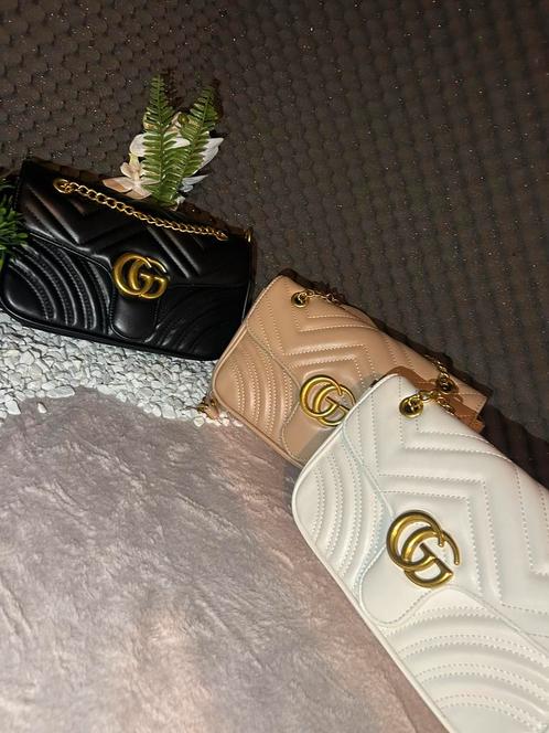 Gucci tas dames, Sieraden, Tassen en Uiterlijk, Tassen | Schoudertassen, Nieuw, Zwart, Verzenden
