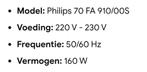 Philips FA 910, Ophalen, Gebruikt, Analoog