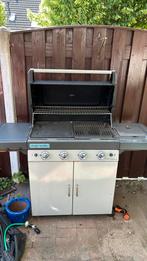 Campingaz 4 pits gas BBQ + gasfles (1/2 vol)+ hoes, Ophalen of Verzenden, Gebruikt
