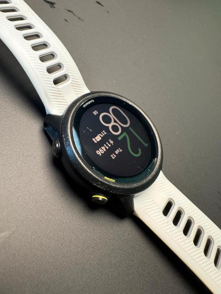 Garmin Forerunner 745 - Gebroken Scherm, Sieraden, Tassen en Uiterlijk, Sporthorloges, Gebruikt, Android, Zwart, Verzenden