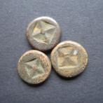 3x Masa (Circa 900 - 1300) Java [Majapit Empire](02), Postzegels en Munten, Munten | Azië, Verzenden, Zuidoost-Azië, Losse munt