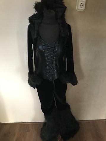 Zwarte panterpak 36/38 beschikbaar voor biedingen