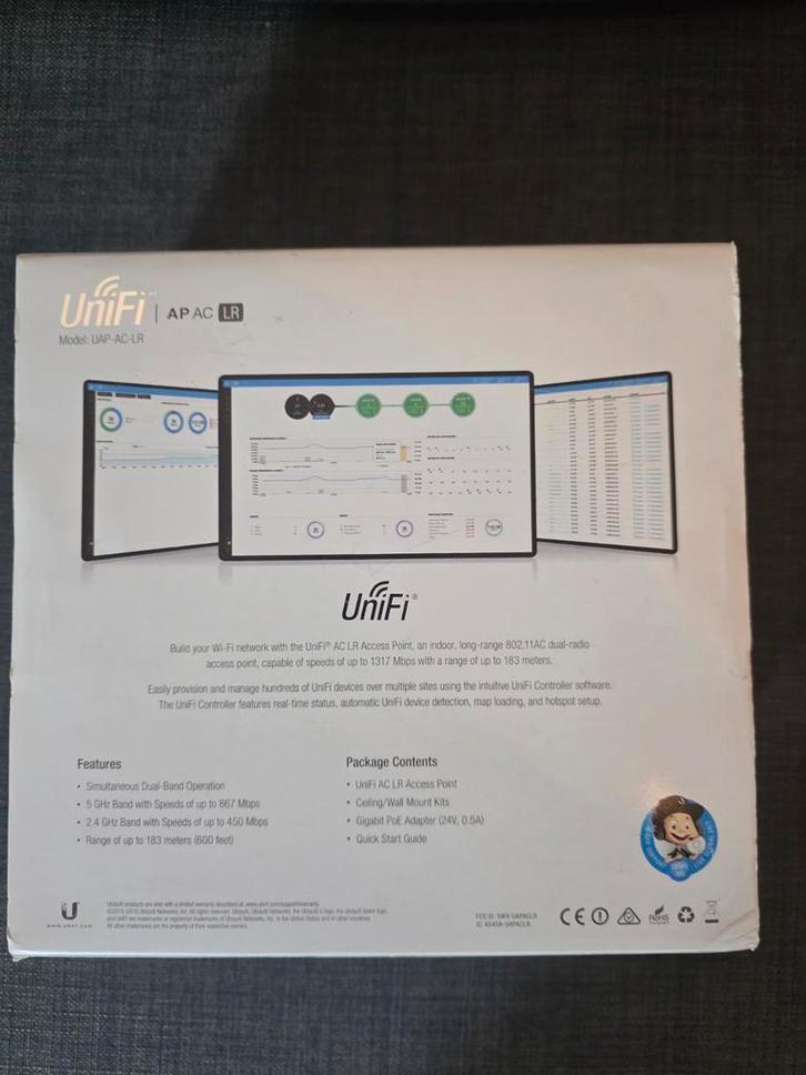 Ubiquiti UniFi AP AC LR - Nieuw in doos, Computers en Software, Overige Computers en Software, Nieuw, Ophalen of Verzenden
