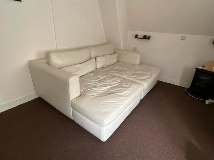 chaise Longue - echt leer -  Links en/of rechts, Huis en Inrichting, Banken | Sofa's en Chaises Longues, Zo goed als nieuw, Leer