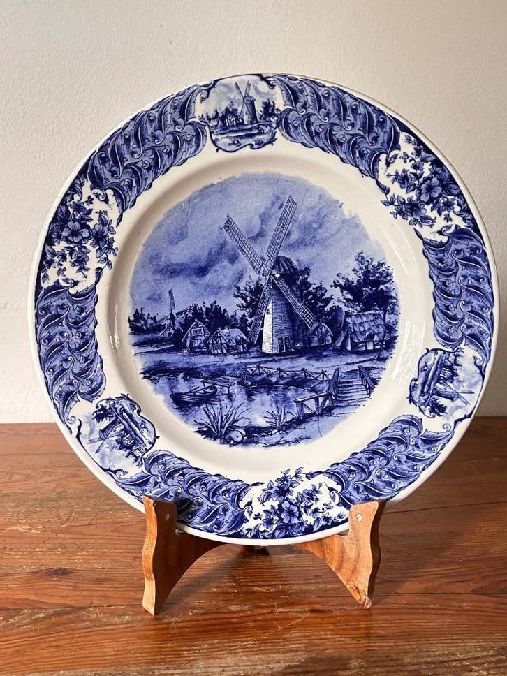 Schotel / wandbord - Delfts Blauw Aardewerk, Antiek en Kunst, Antiek | Wandborden en Tegels, Ophalen of Verzenden