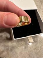 Gouden band ring 18 karaat geelgoud, Gebruikt, 19 tot 20, Ophalen of Verzenden, Dame of Heer