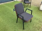 Dexter Stapelstoel Aluminium/Acasiahout met kussens., Tuin en Terras, Tuinstoelen, Ophalen, Nieuw, Aluminium, Stapelbaar